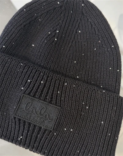 Lala Berlin - Beanie Sequins Hue - Black